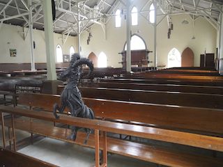 an ibex in the church, Port Mathurin • Mauritius